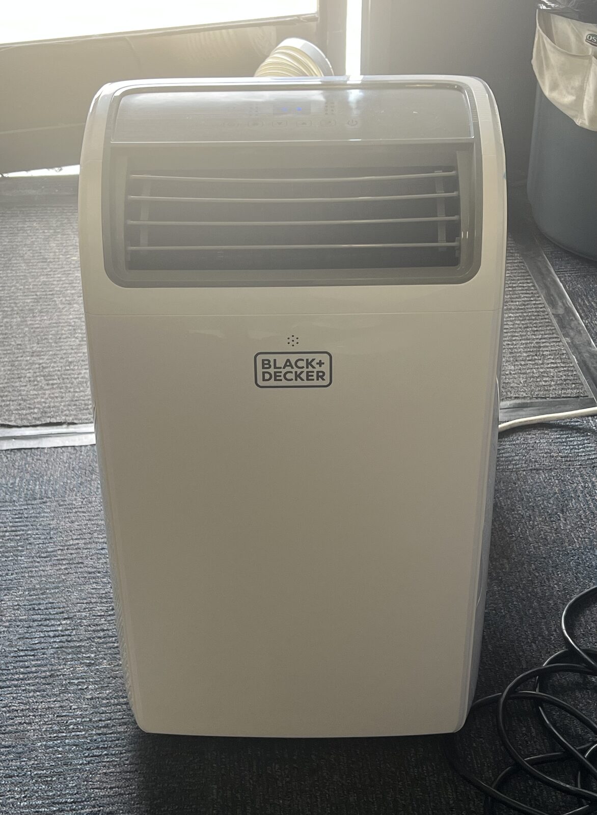A freestanding portable air conditioner